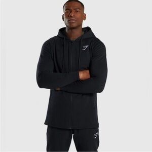 Gymshark Men’s Black Zip-up Hoodie